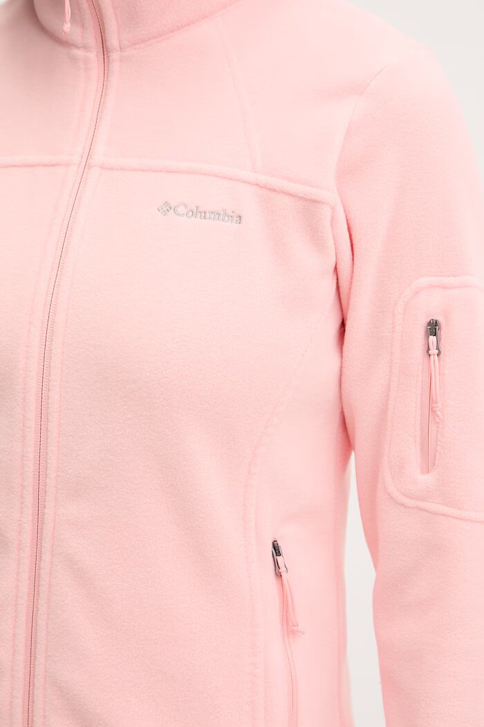 Columbia Спортен суичър Fast Trek II в червено с изчистен дизайн 1465351