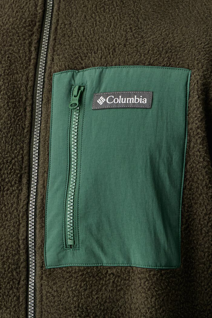 Columbia спортен суичър мъжки от полар Jasper зелен 2142421
