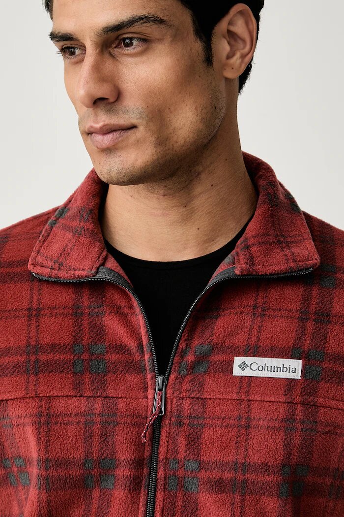 Columbia спортен суичър мъжки от полар SteensMountain червен 1478231
