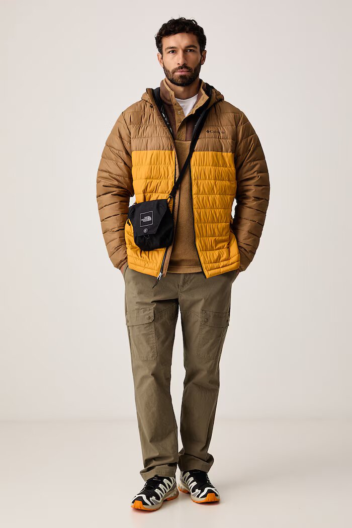 Columbia спортен суичър мъжки Steens Mountain Half Snap кафяв 2097721