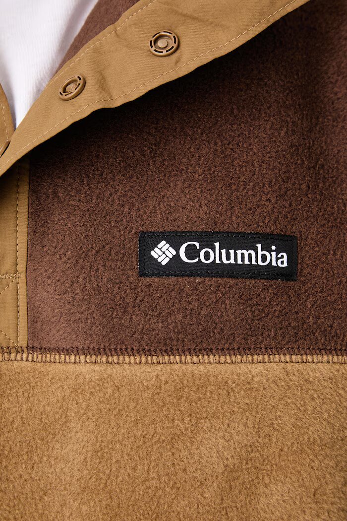 Columbia спортен суичър мъжки Steens Mountain Half Snap кафяв 2097721