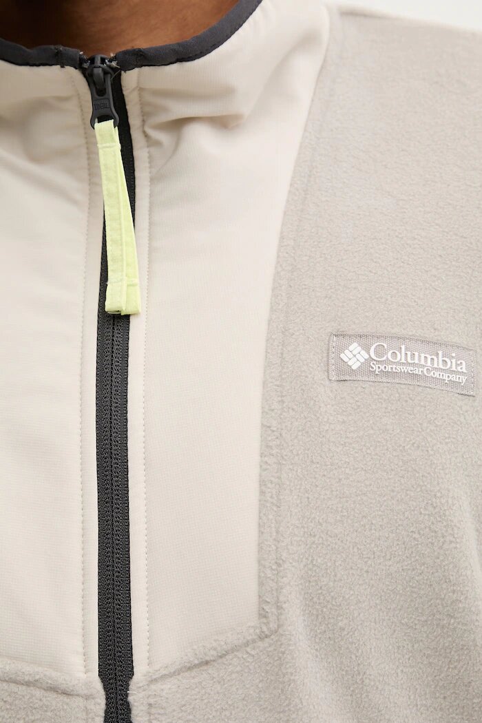 Columbia Спортен суичър Sequoia Grove мъжки в сиво с изчистен дизайн 2095901