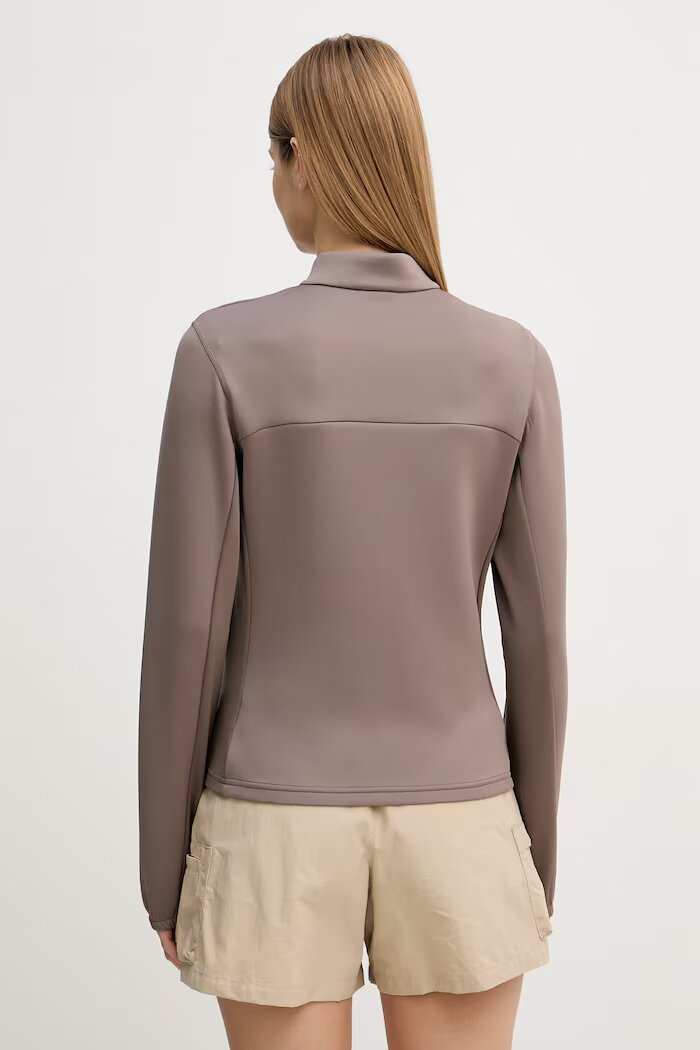 Columbia Спортен суичър Sloan Crest в кафяво с изчистен дизайн 2155781