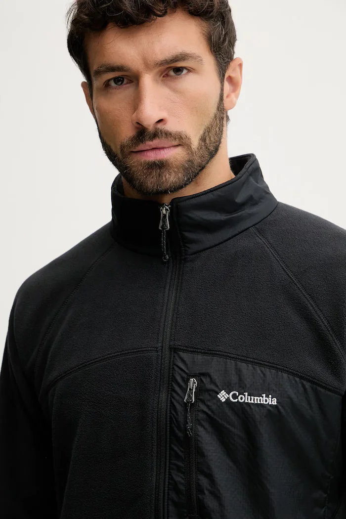 Columbia Суичър Fast Trek мъжки в черно с изчистен дизайн 2135691