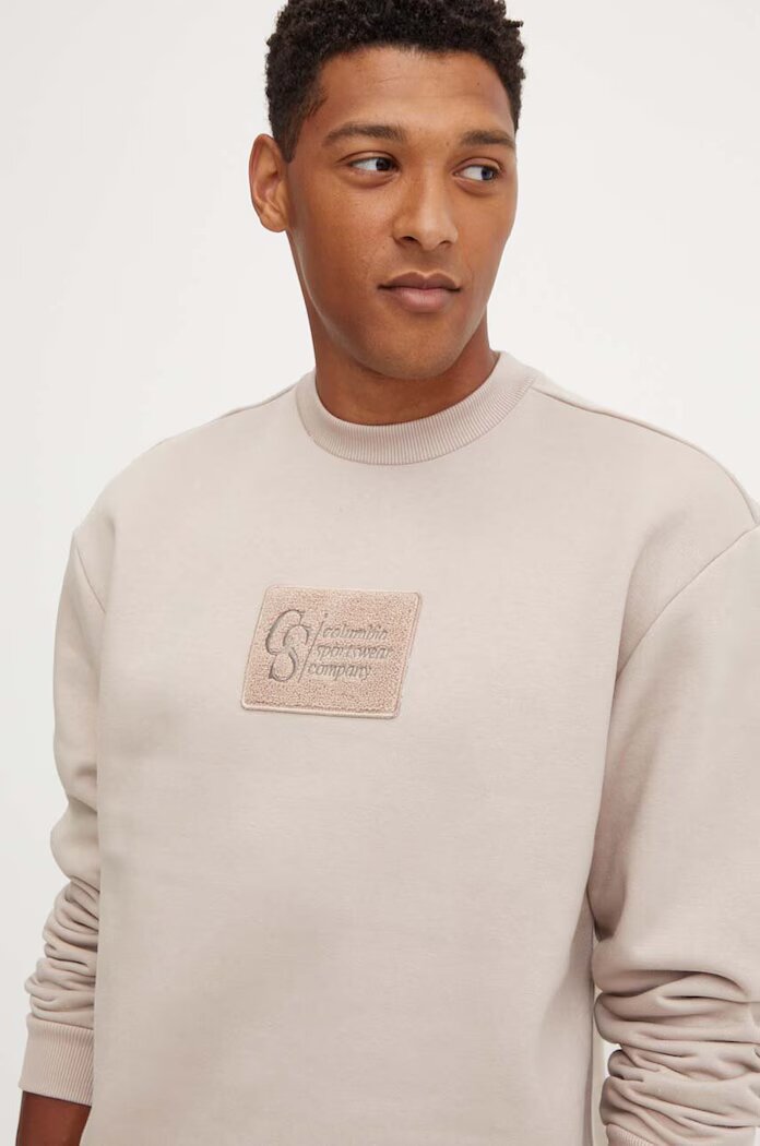 Columbia Суичър Wallowa Fleece в бежово с апликация 2090811