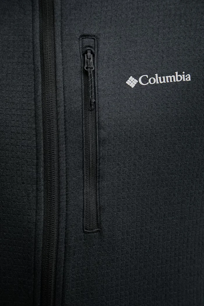 Columbia Суичър за спортове на открито Essential Hike в черно с изчистен дизайн 2136841