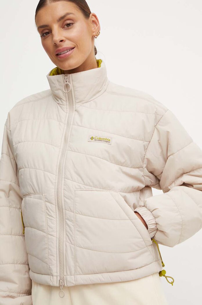 Columbia Яке Wallowa Insulated в сиво преходен модел с уголемена кройка 2090751