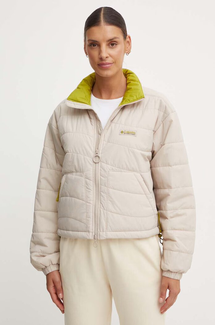 Columbia Яке Wallowa Insulated в сиво преходен модел с уголемена кройка 2090751