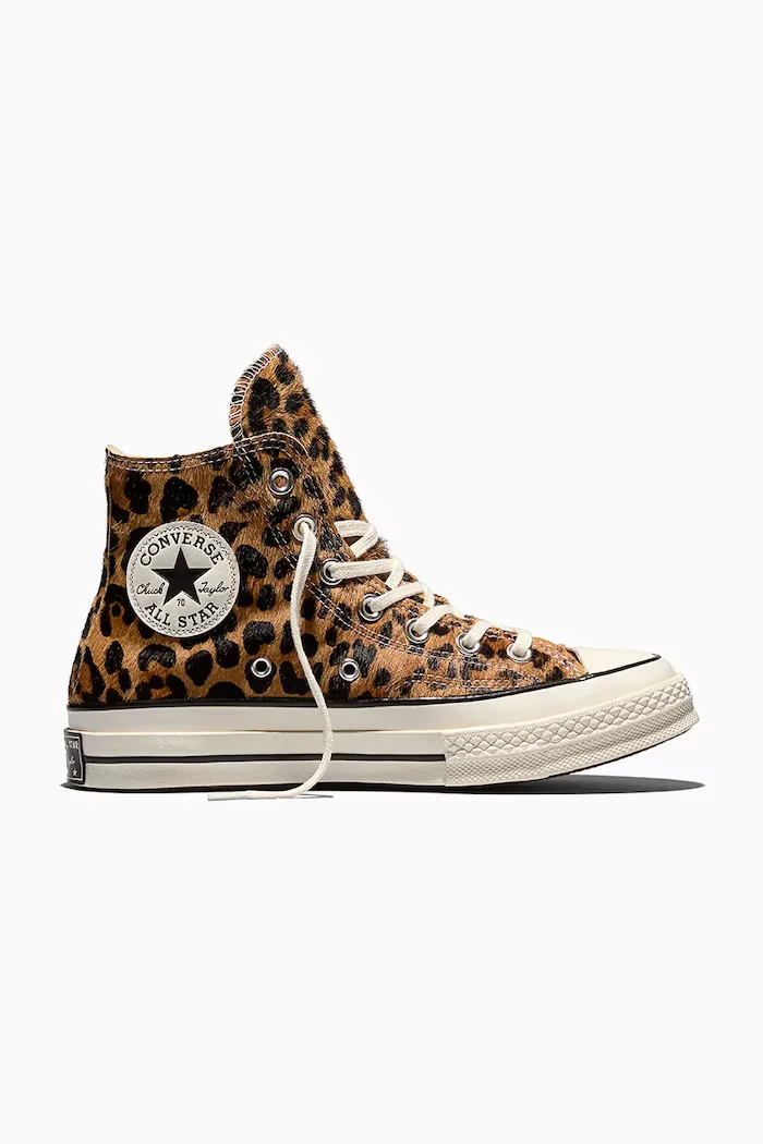 Converse Chuck 70 HI високи кецове дамски от кожа бежови високи A19169C