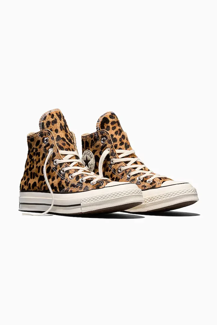 Converse Chuck 70 HI високи кецове дамски от кожа бежови високи A19169C