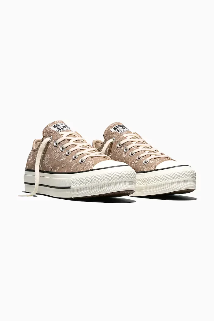 Converse Chuck Taylor All Star Lift OX ниски кецове дамски бежови ниски A22398C