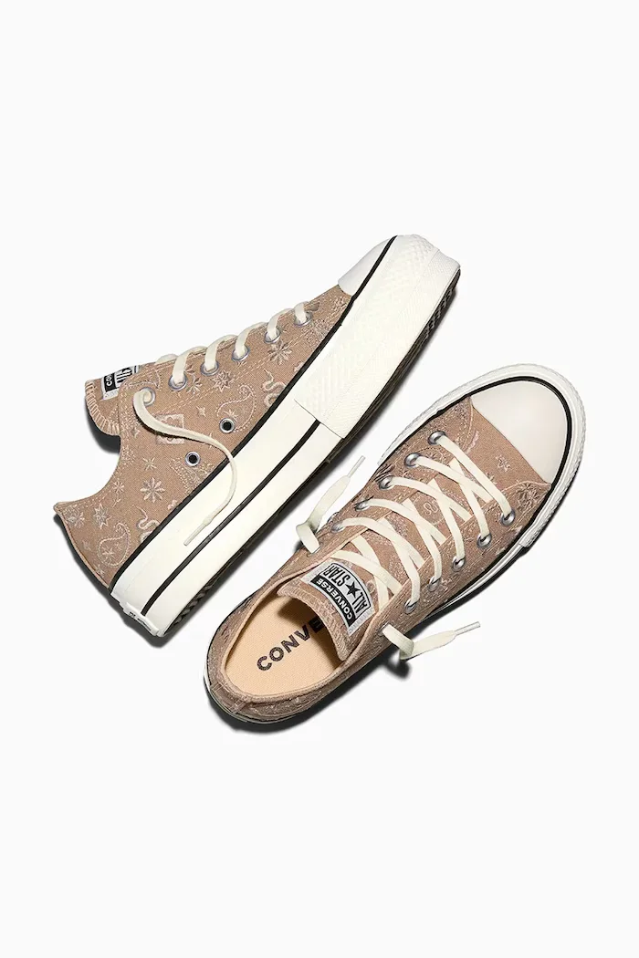 Converse Chuck Taylor All Star Lift OX ниски кецове дамски бежови ниски A22398C