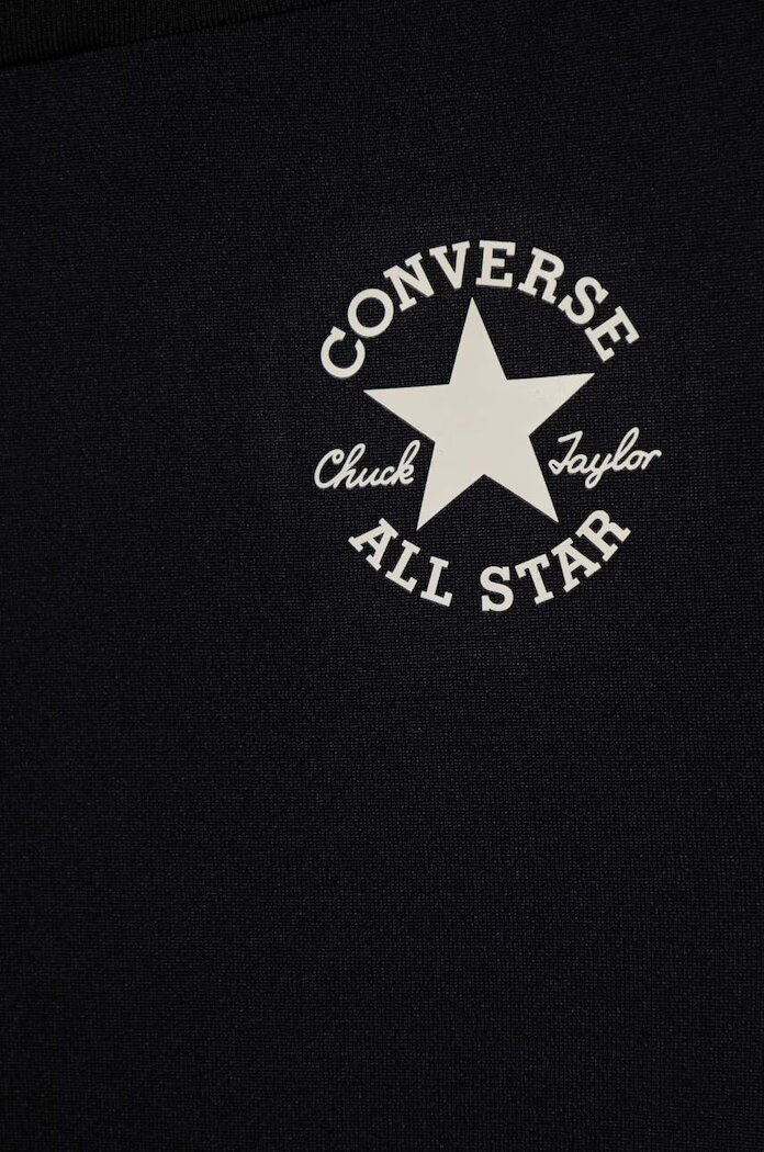 Converse Детски клин в черно с апликация