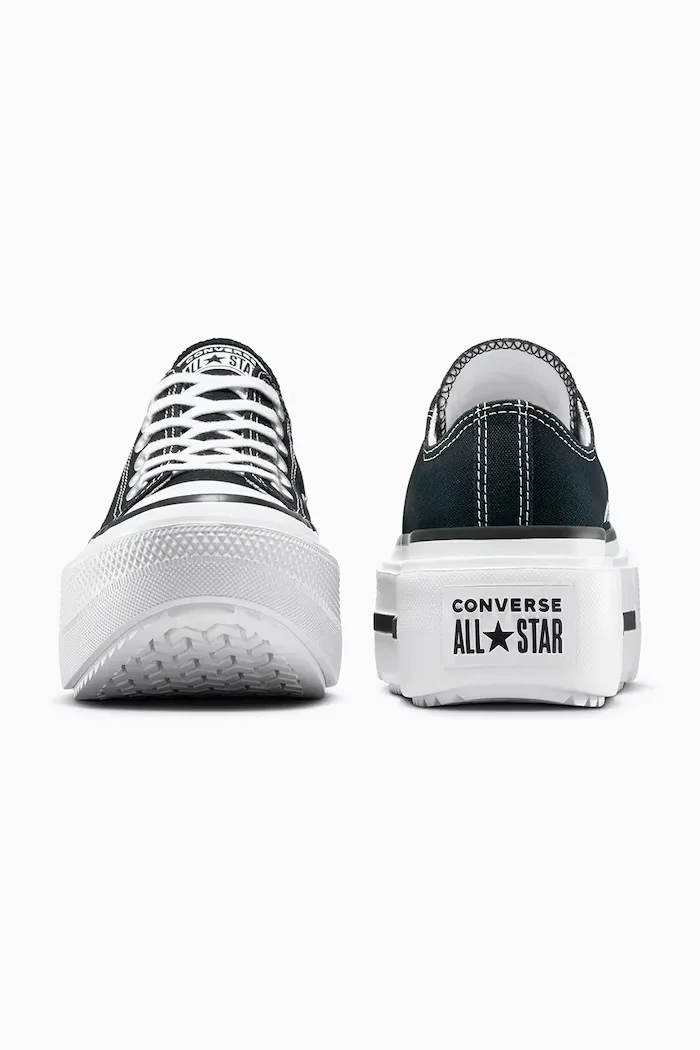 Converse Ниски кецове Chuck Taylor All Star Lift Double Stack в черно A15490C