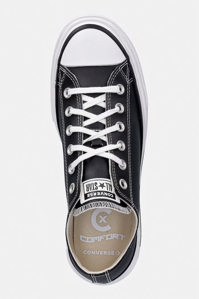 Converse Ниски кецове Ctas Double Stack в черно A19244C