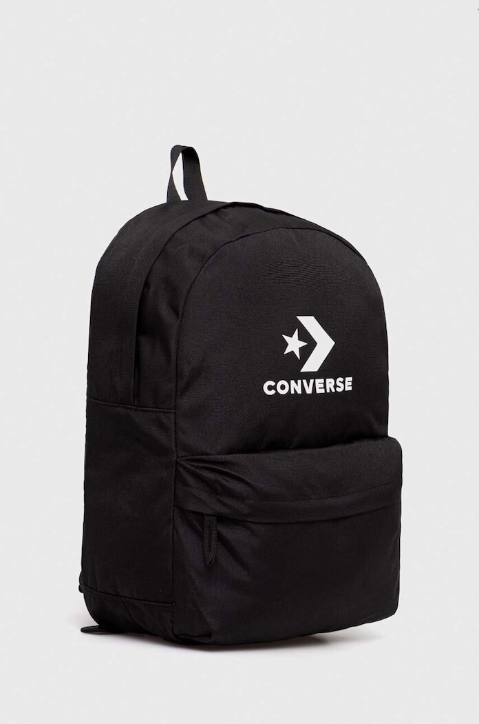 Converse Раница в черно голям размер с принт