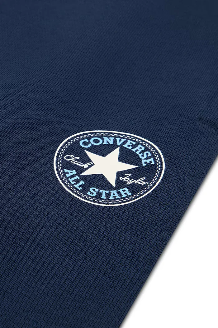 Converse спортен панталон за деца с памук тъмносин със стандартна талия 9CJ626