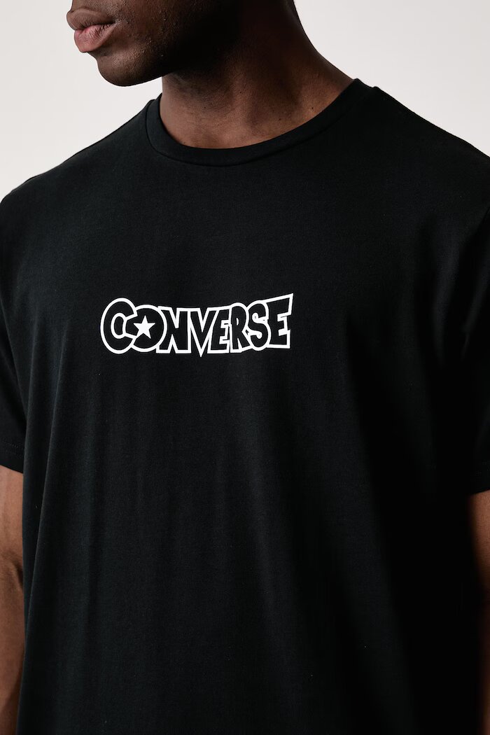 Converse тениска мъжка от памук x Dragon Ball Z черна CVM6T637