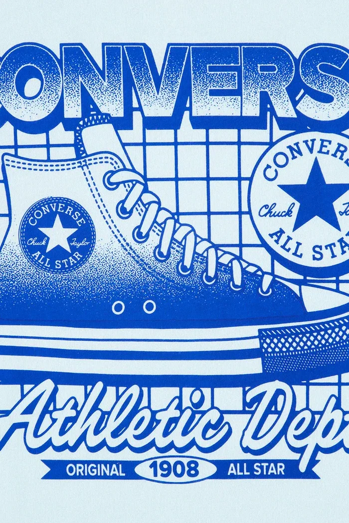 Converse тениска за деца от памук синя 9CH945