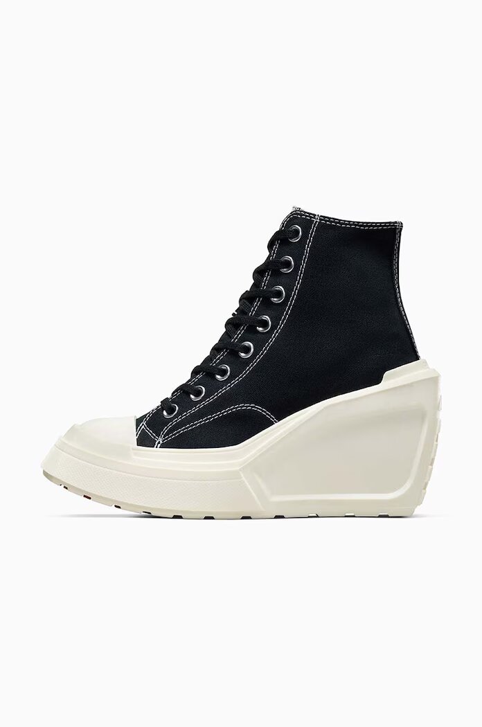 Converse Високи кецове Chuck 70 De Luxe Wedge в черно A06478C