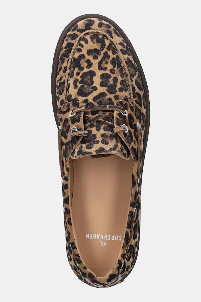 Copenhagen мокасини дамски от велур Suede off кафяви CPH160