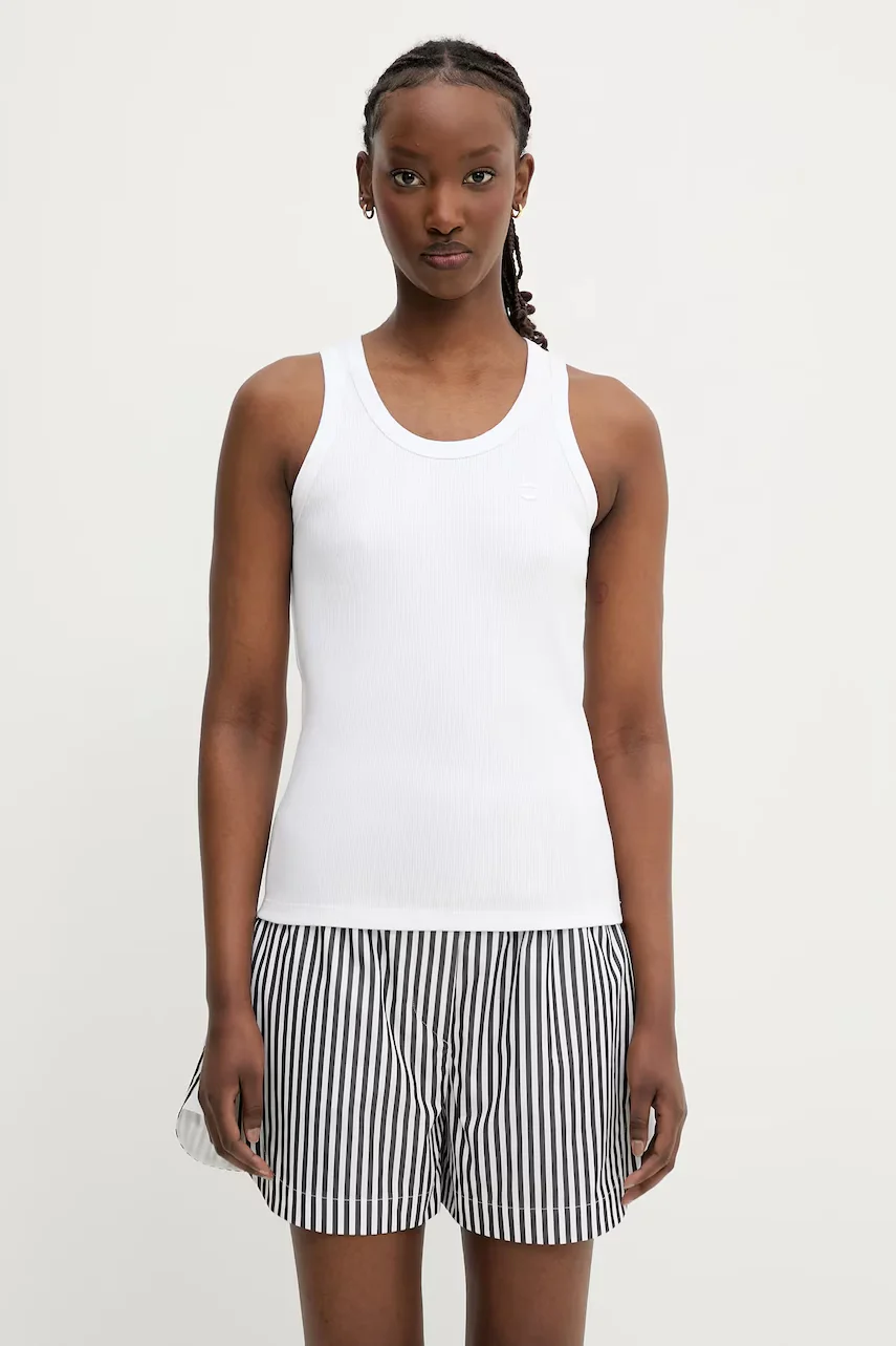 coperni Памучен топ Rib Logo Tank