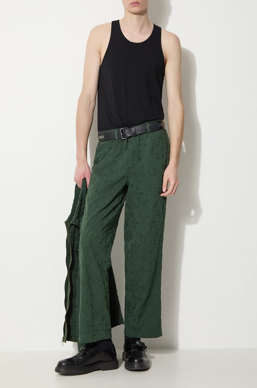Corridor Памучен панталон Floral Embroidered Trouser