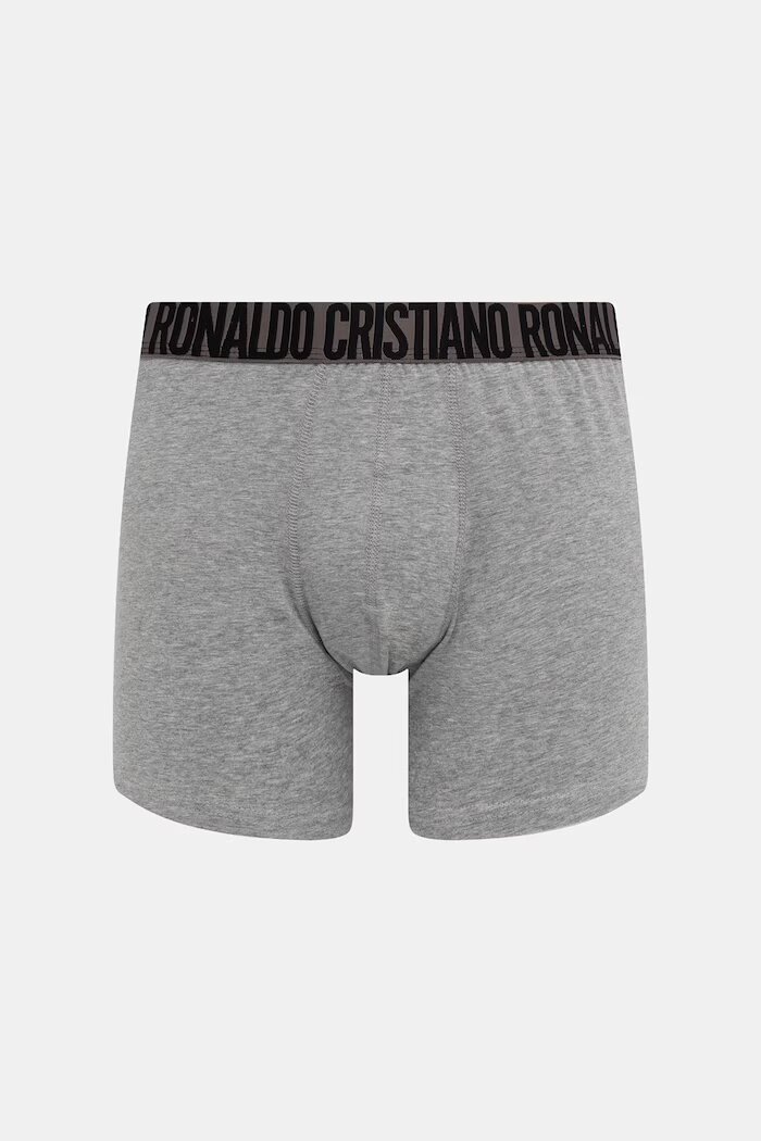 CR7 Cristiano Ronaldo боксерки мъжки от памук с еластан 3 броя сиви 8100-49-2792