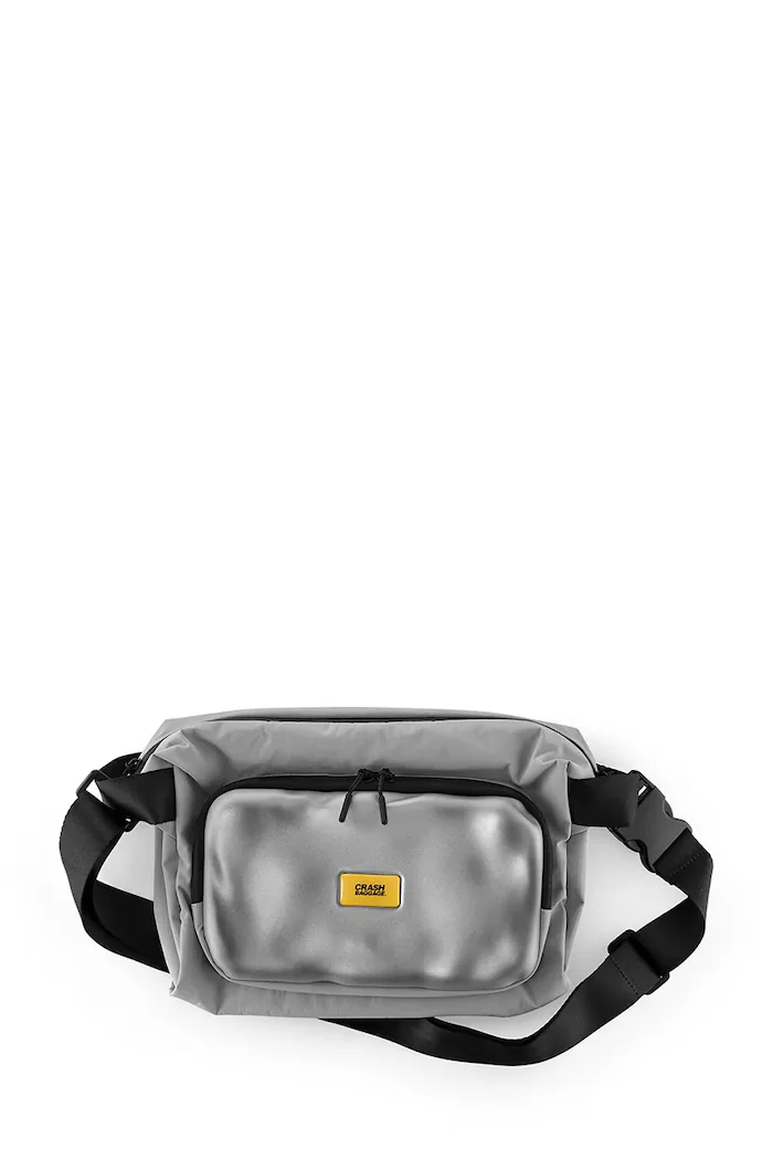 Crash Baggage чанта за кръста SOFT CROSSBODY 215x29x15 cm сребърна CB327