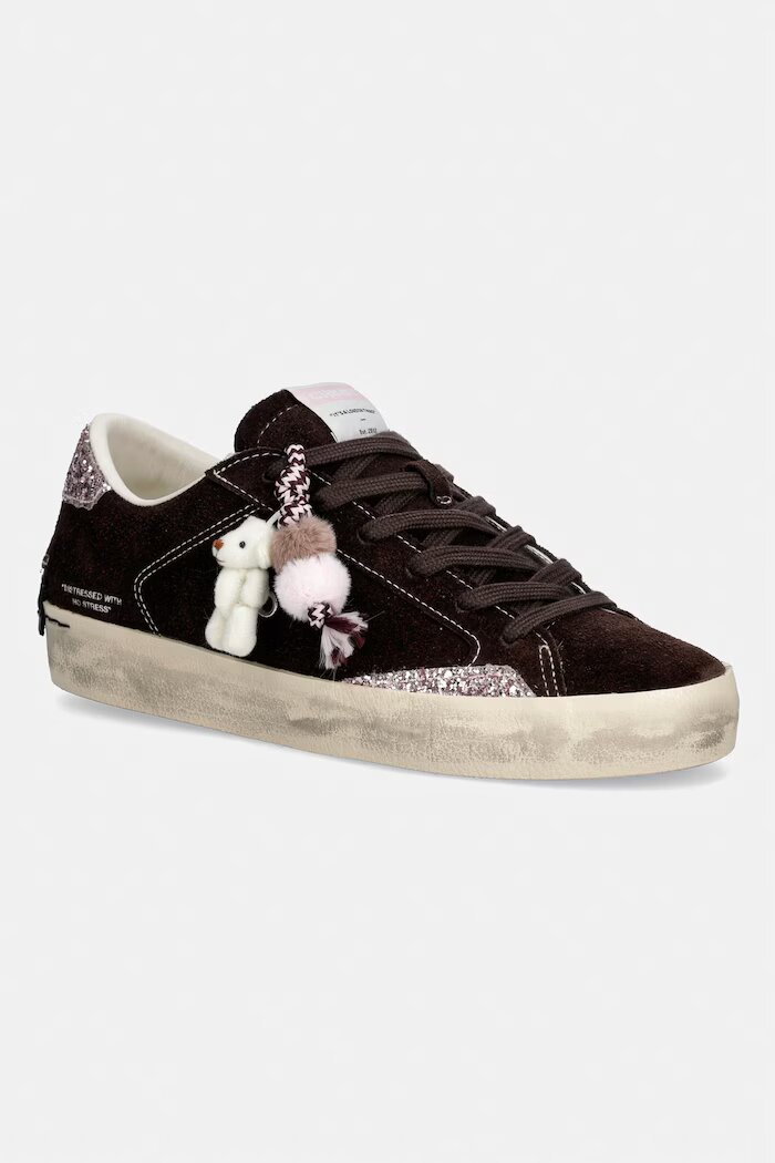 CRIME LONDON DISTRESSED маратонки дамски кафяви 23006AA9