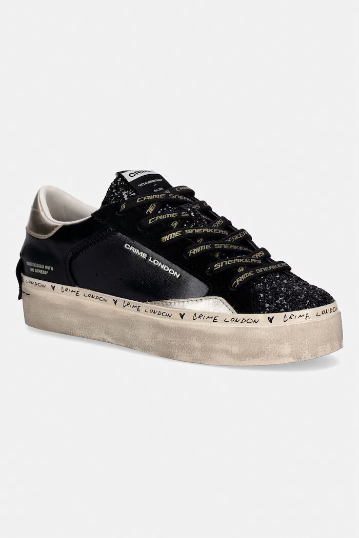 CRIME LONDON Маратонки DISTRESSED PLATFORM в черно 25074AA8