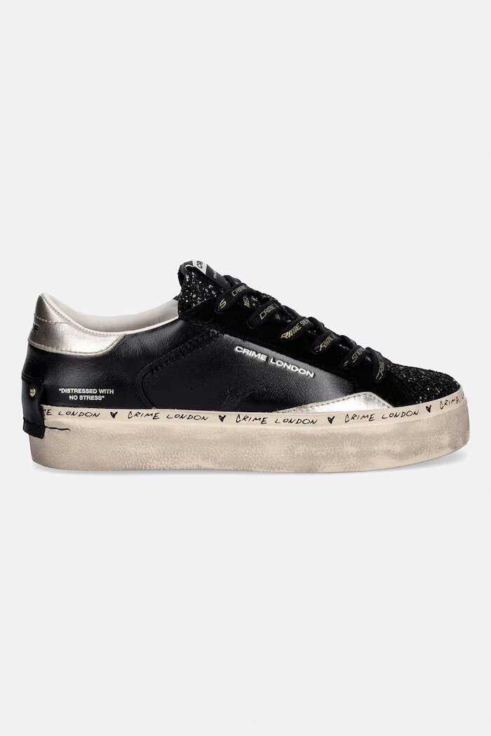 CRIME LONDON Маратонки DISTRESSED PLATFORM в черно 25074AA8