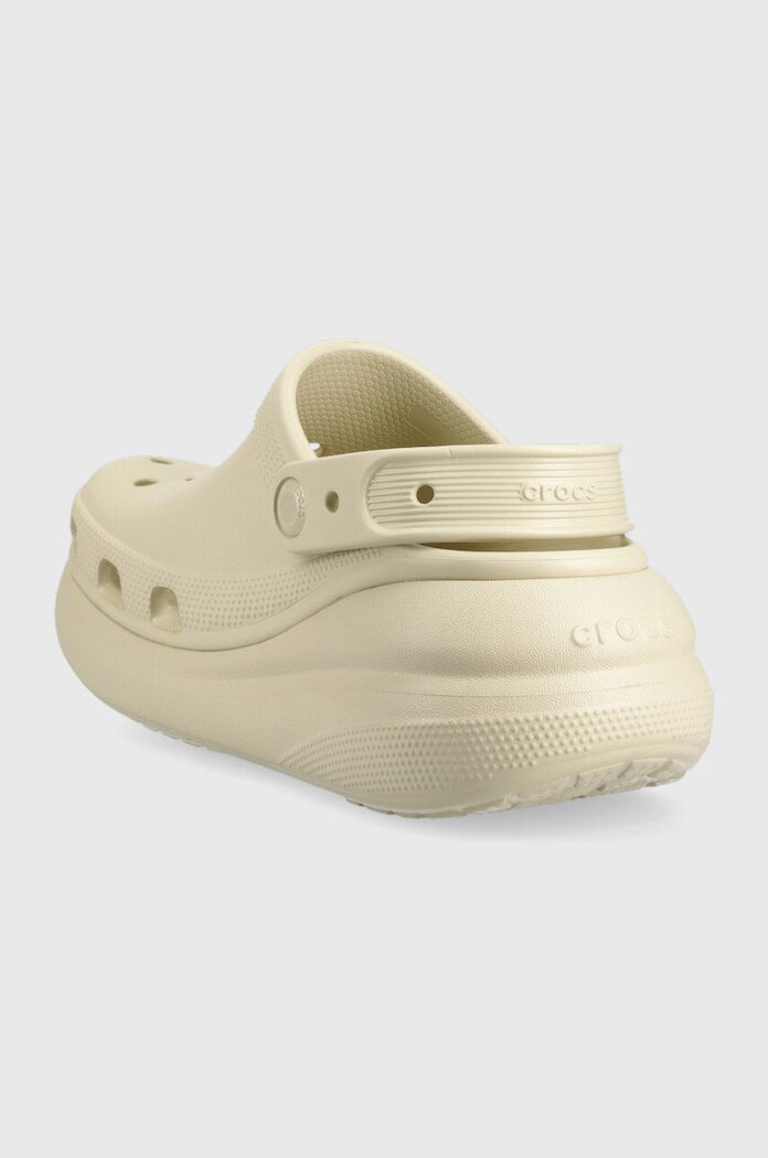 Crocs Чехли Classic Crush Clog в бежово с платформа 207521