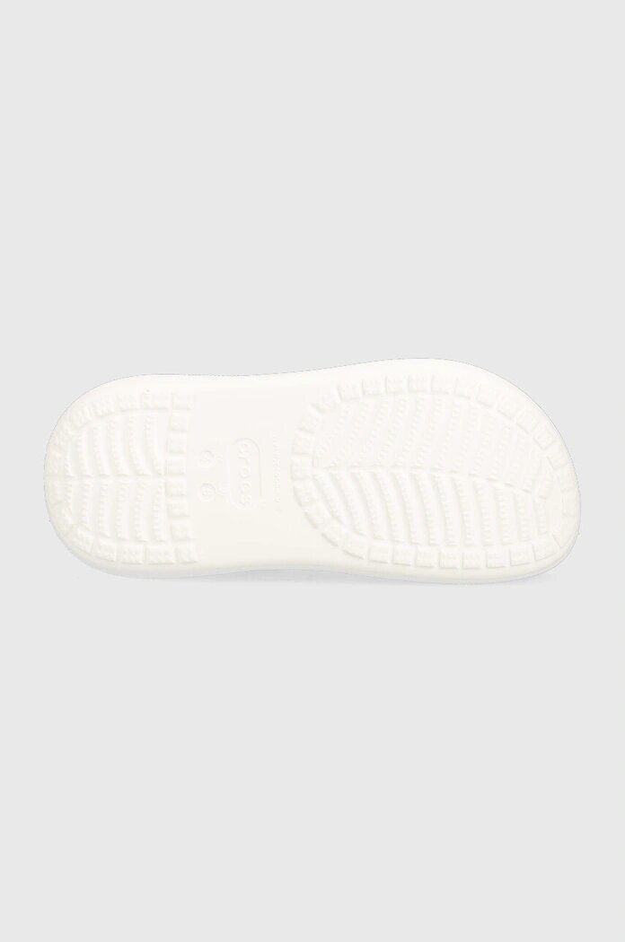 Crocs Чехли Classic Crush Clog в бяло с платформа 207521