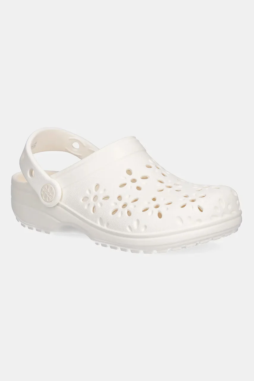Crocs Чехли CLASSIC FLORAL CUT OUT CLOG KIDS