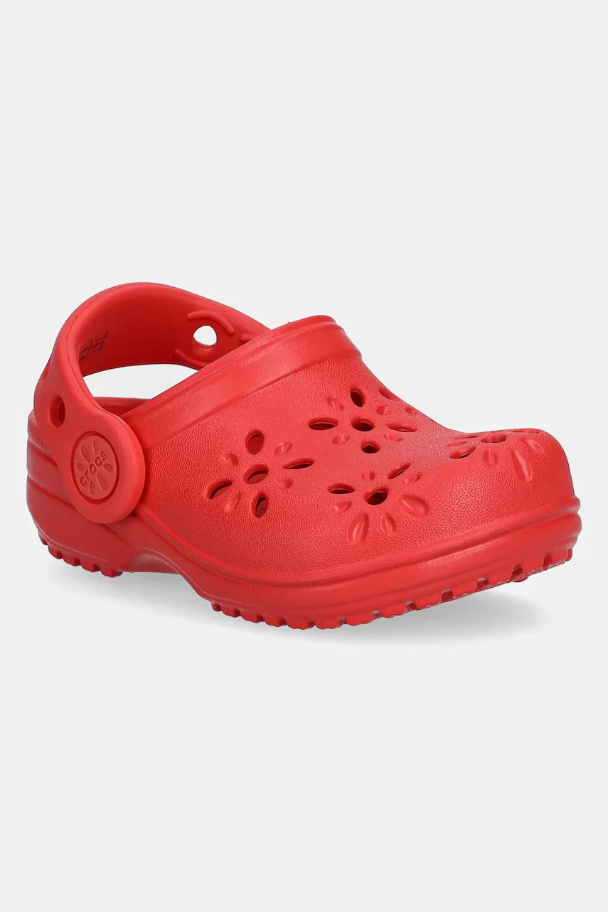 Crocs Чехли CLASSIC FLORAL CUT OUT CLOG KIDS
