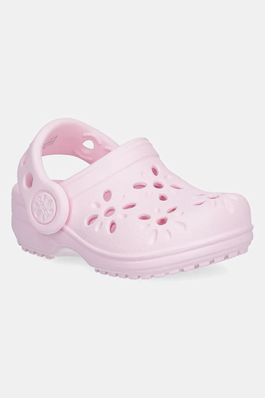 Crocs Чехли CLASSIC FLORAL CUT OUT CLOG KIDS