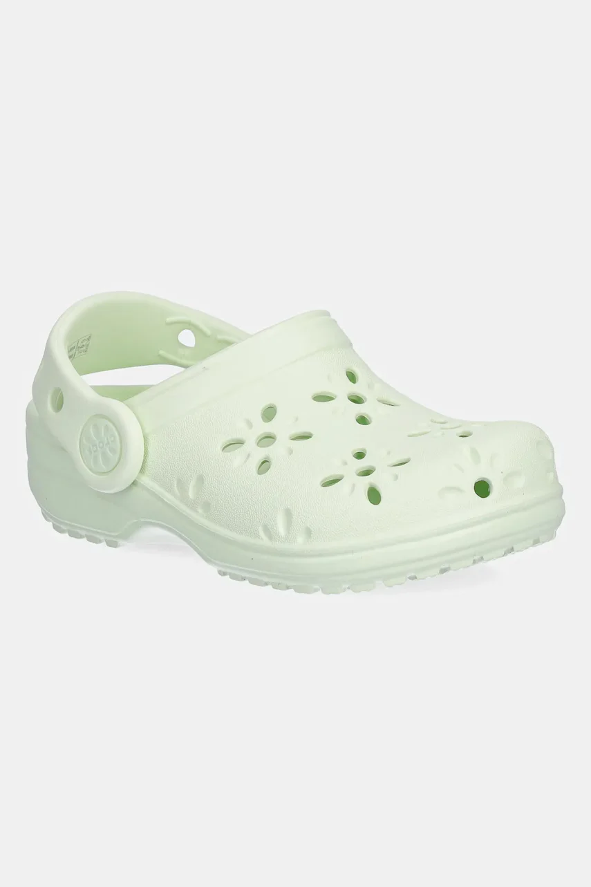 Crocs Чехли CLASSIC FLORAL CUT OUT CLOG KIDS