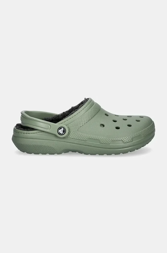 Crocs Чехли Classic Lined Clog в зелено 203591