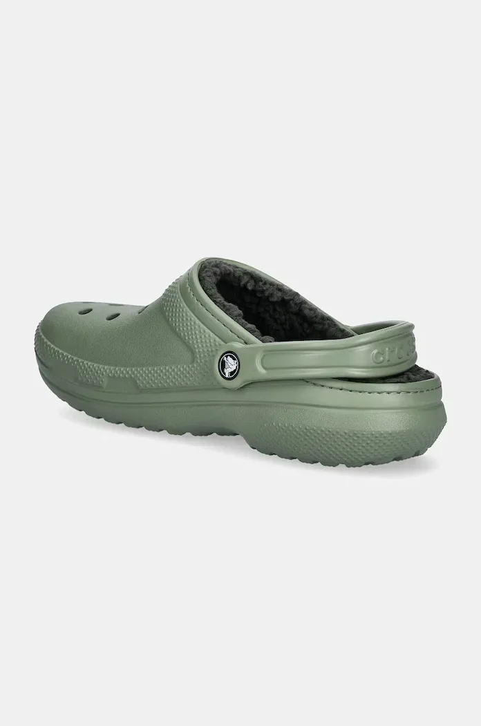 Crocs Чехли Classic Lined Clog в зелено 203591