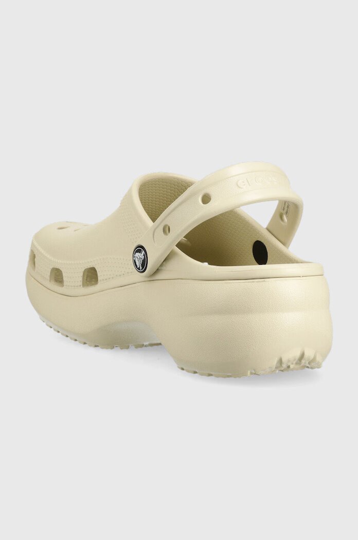 Crocs Чехли Classic Platform Clog Classic Platform Clog W в бежово с платформа 206750
