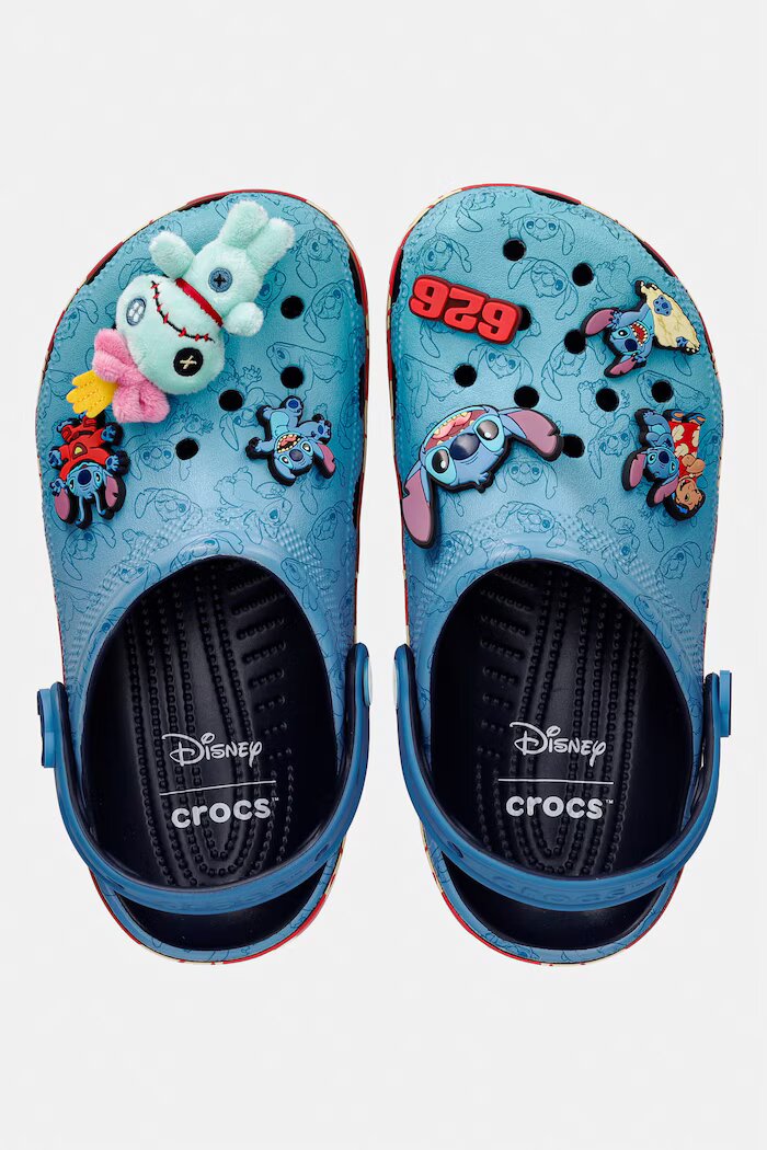 Crocs чехли Classic Stitch Multi Clog сини 213006