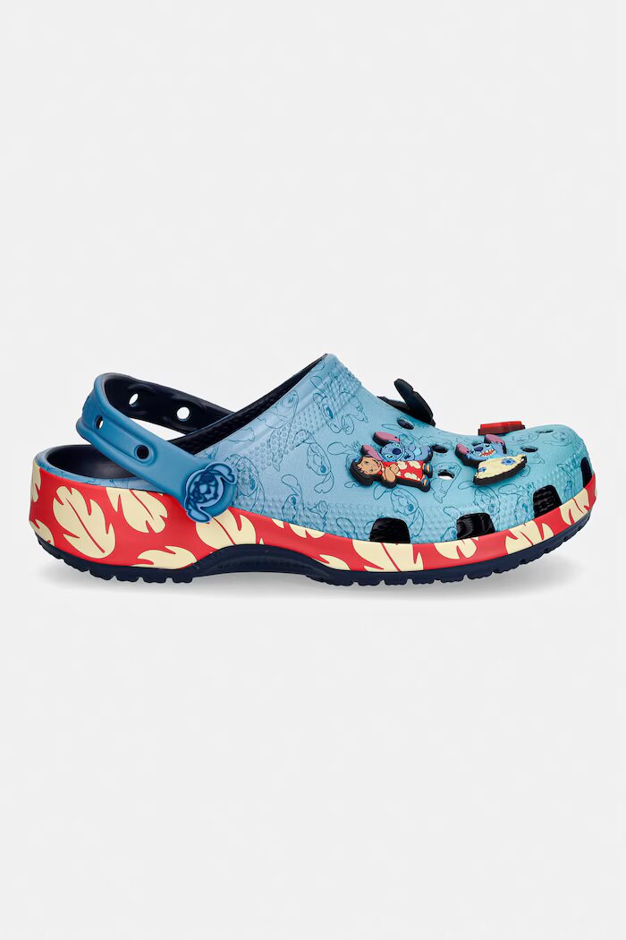 Crocs чехли Classic Stitch Multi Clog сини 213006