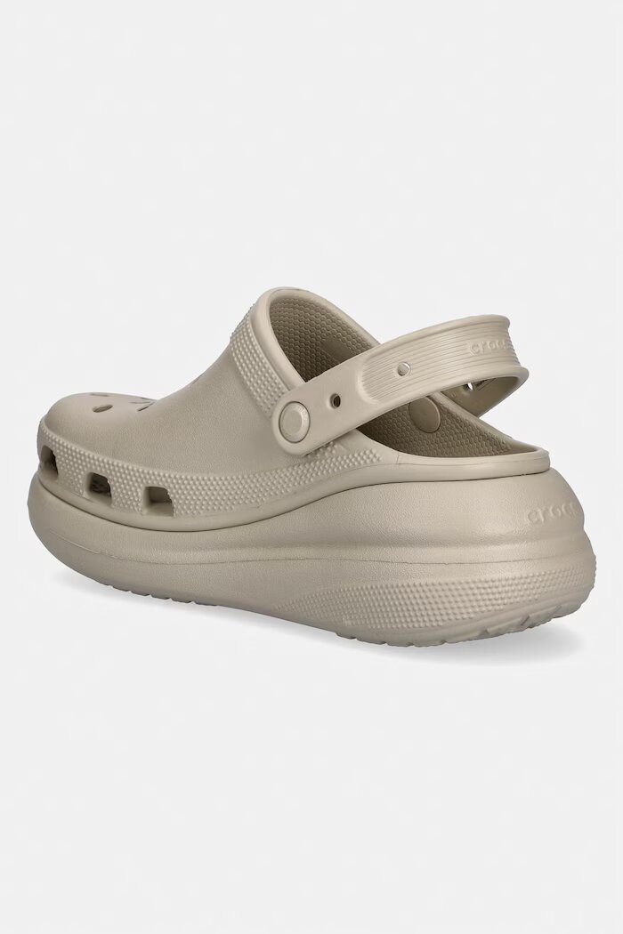 Crocs Чехли Crush Clog в бежово с платформа 207521