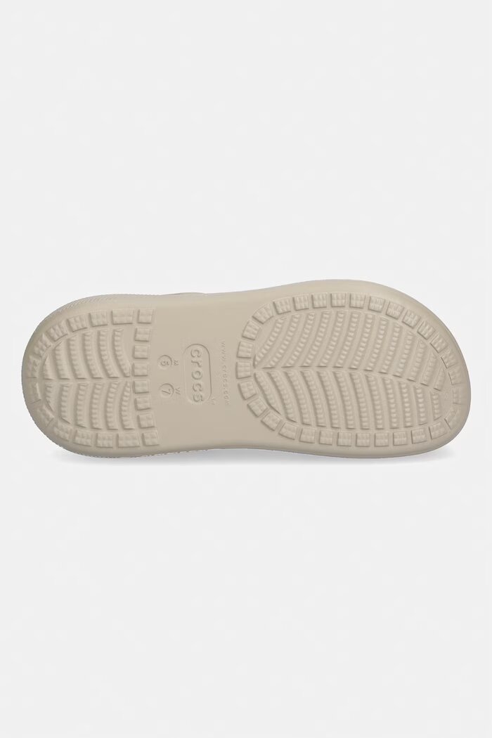 Crocs Чехли Crush Clog в бежово с платформа 207521