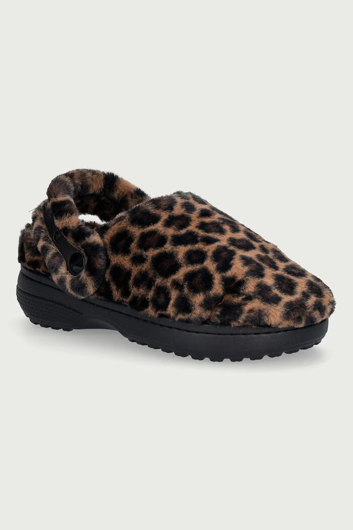 Crocs чехли дамски Classic Unfurgetabble Animal Clog кафяви 212002