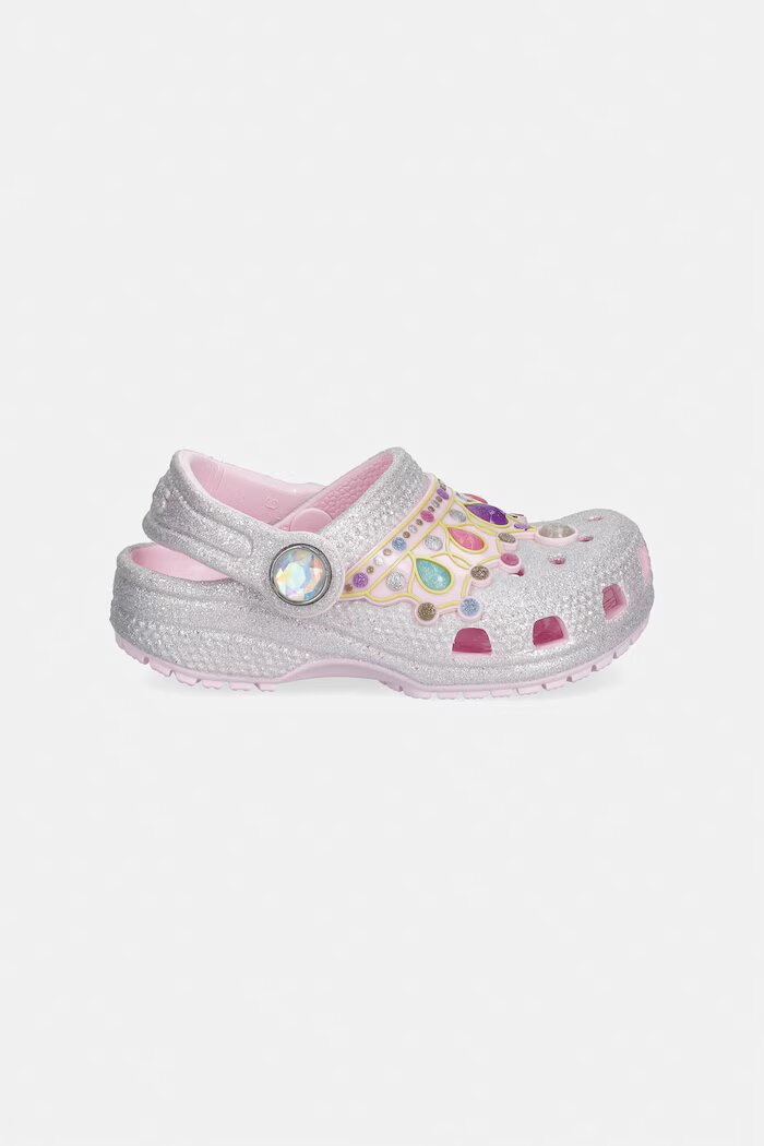 Crocs чехли обувки с покрити пръсти за деца CLASSIC IAM PRINCESS CLOG T розови 212516