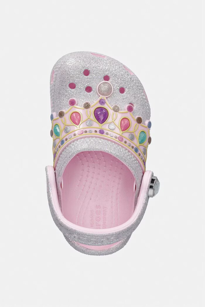 Crocs чехли обувки с покрити пръсти за деца CLASSIC IAM PRINCESS CLOG T розови 212516