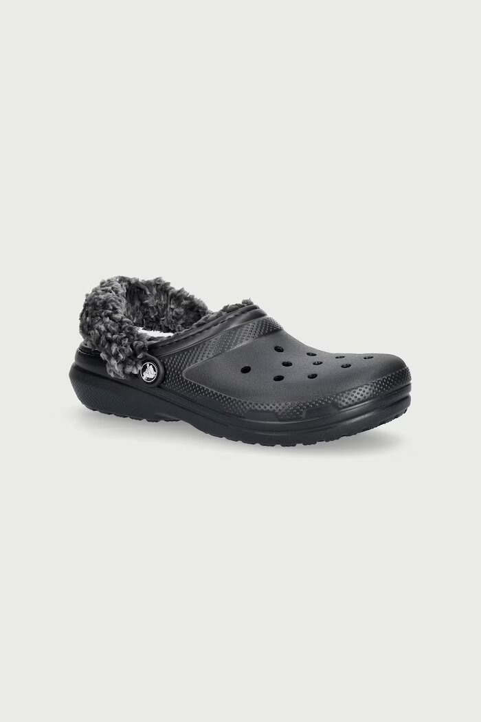 Crocs чехли за деца CLASSIC FLEECE LINED CLOG черни 212856