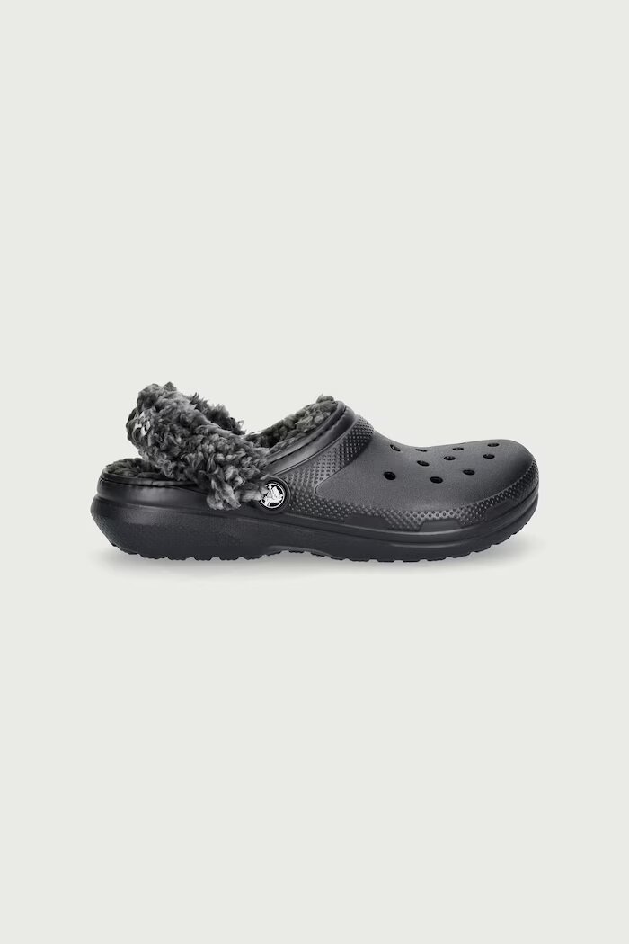Crocs чехли за деца CLASSIC FLEECE LINED CLOG черни 212856